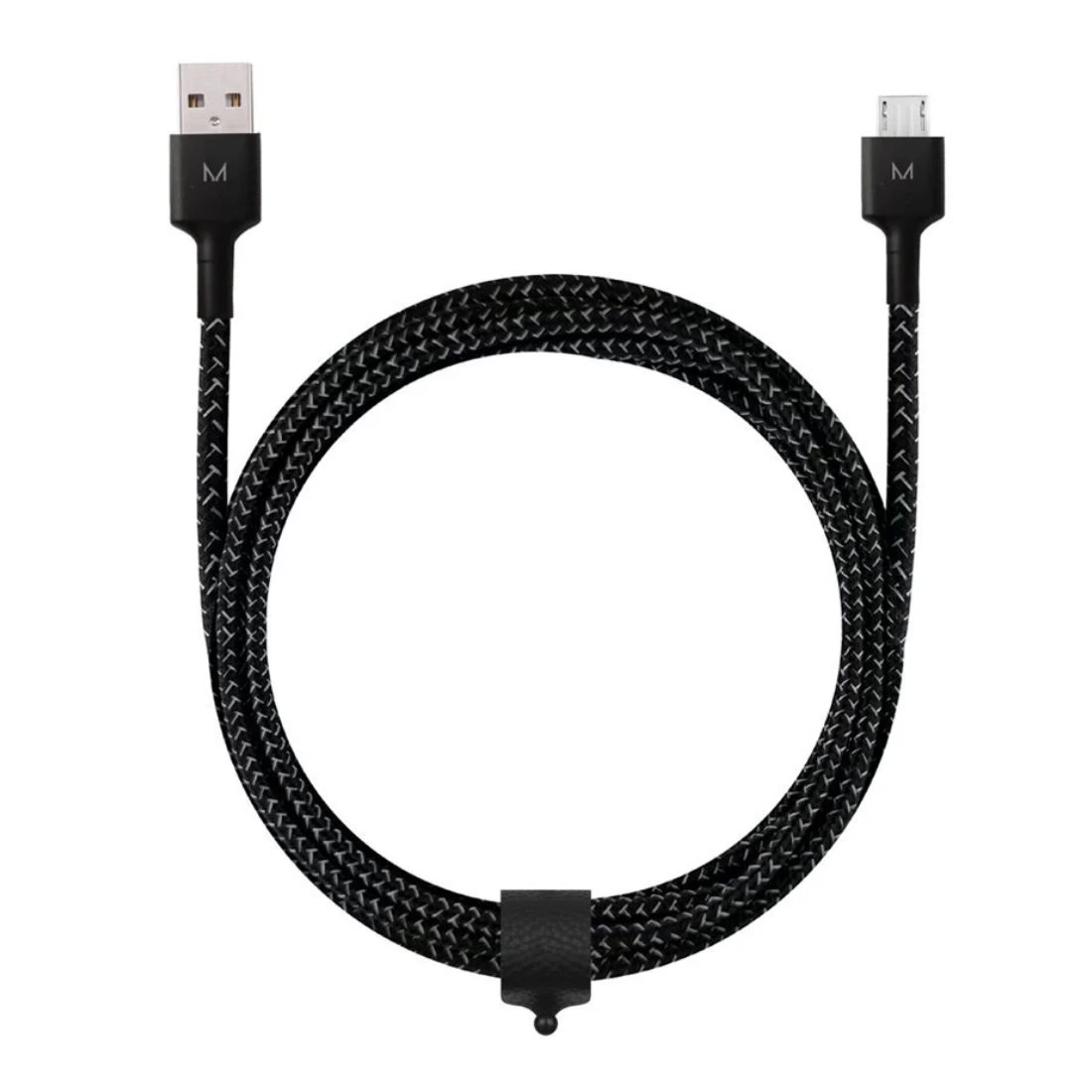 Moyork Cord+ 2m USB-A To Micro USB Nylon Cable - Raven Black 3 Moyork Cord+ 2m USB-A To Micro USB Nylon Cable - Raven Black