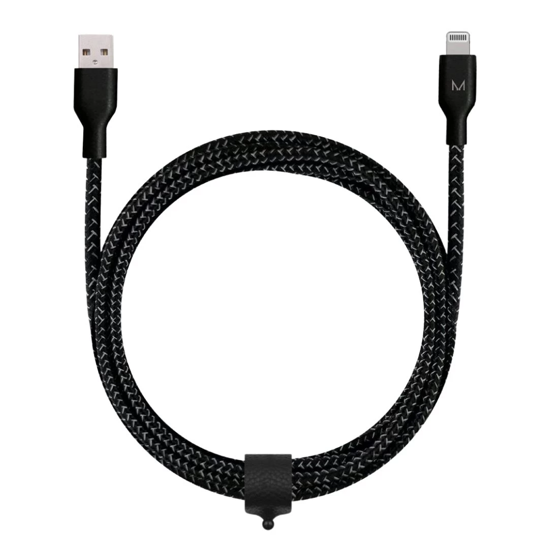 Moyork Cord+ 2m USB-A To Lightning Nylon Cable - Raven Black 3 Moyork Cord+ 2m USB-A To Lightning Nylon Cable - Raven Black