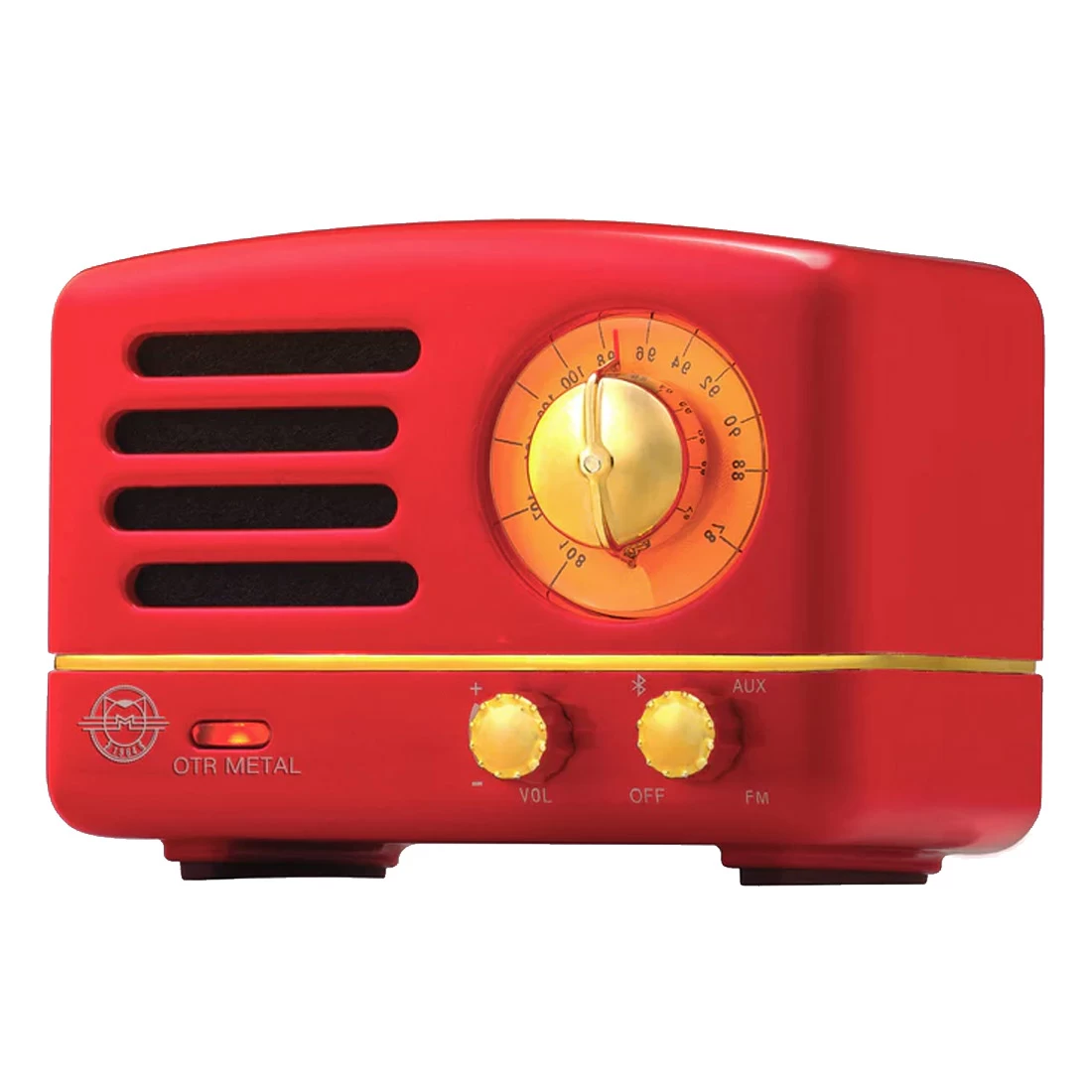 MUZEN OTR Metal Portable FM Radio Bluetooth Speaker - Red 4 MUZEN OTR Metal Portable FM Radio Bluetooth Speaker - Red - Image 2