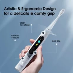 Oclean X10 Smart Electric Toothbrush - White Grey -3C Electronics Store oclean x10 smart toothbrushgrey 5