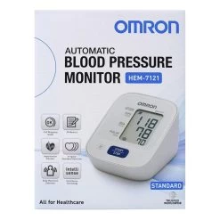 Omron HEM7121 Standard Blood Pressure Monitor - White -3C Electronics Store omron hem7121 standard blood pressure monitor 1