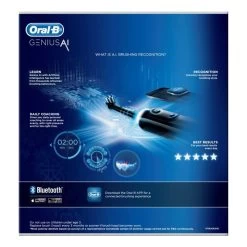 Oral B Oral-B Genius AI Electric Toothbrush With 3 Replacement Heads & Smart Travel Case - Black -3C Electronics Store oral b genius ai electric toothbrush with 3 replacement heads smart travel case black4