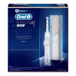 Oral B Oral-B Genius AI 10000 Electric Toothbrush With 3 Replacement Heads & Smart Travel Case - White 8 Oral B Oral-B Genius AI 10000 Electric Toothbrush With 3 Replacement Heads & Smart Travel Case - White -3C Electronics Store oral b genius ai electric toothbrush with 3 replacement heads smart travel case white3