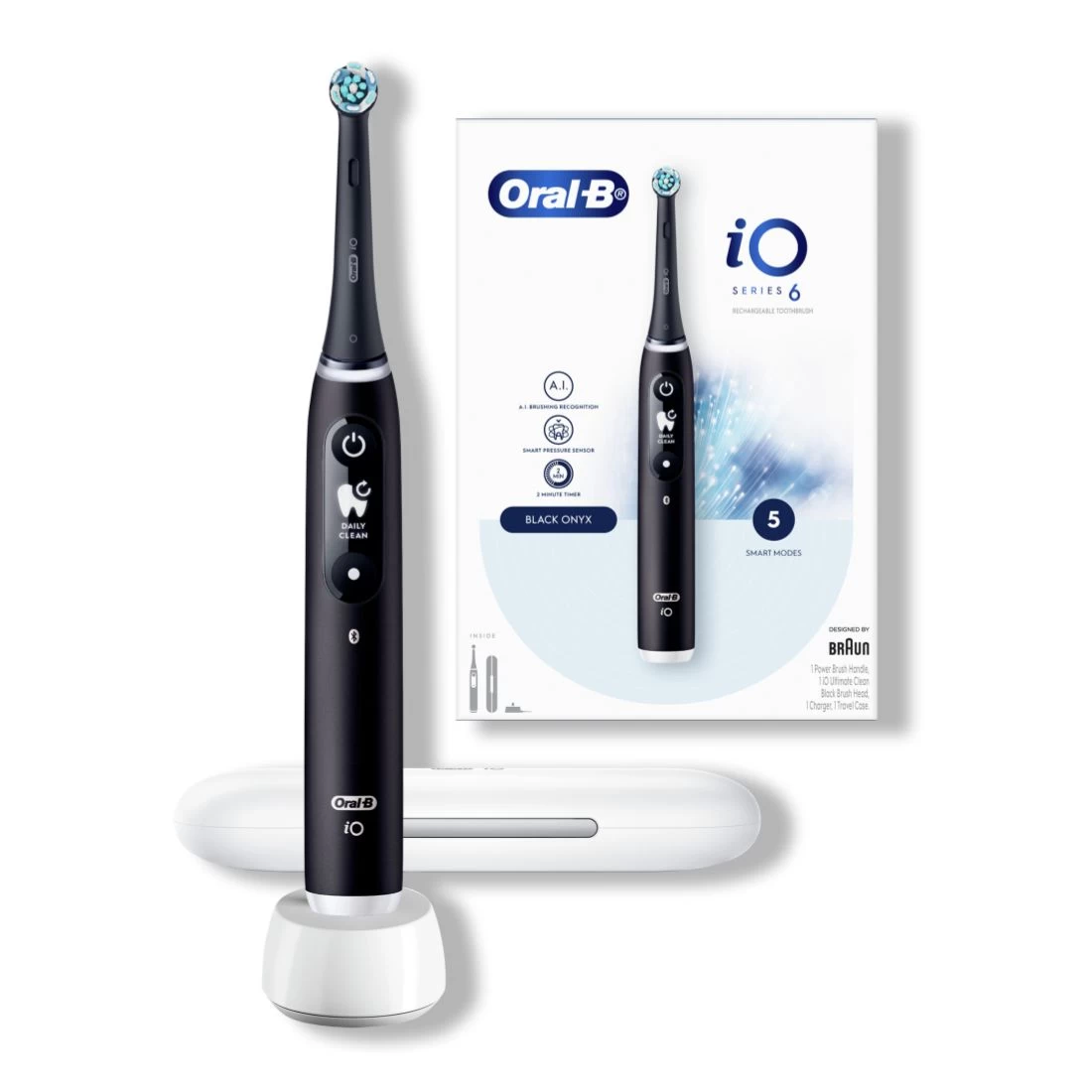 Oral B Oral-B IO 6 Series Electric Toothbrush - Black Onyx 3 Oral B Oral-B IO 6 Series Electric Toothbrush - Black Onyx