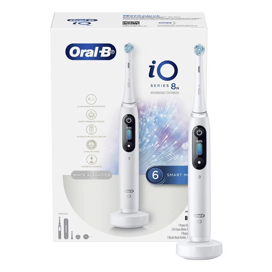 Oral B Oral-B IO 8 Series Rechargeable Electric Toothbrush W/ Travel Case - White 3 Oral B Oral-B IO 8 Series Rechargeable Electric Toothbrush W/ Travel Case - White