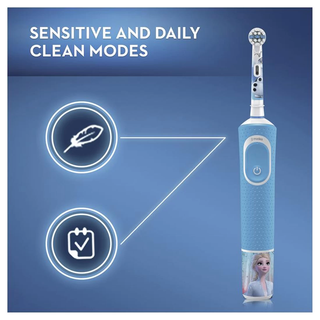 Oral B Oral-B Pro 100 Kids 3+Years Electric Toothbrush - Frozen 5 Oral B Oral-B Pro 100 Kids 3+Years Electric Toothbrush - Frozen - Image 3