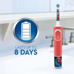 Oral B Oral-B Pro 100 Kids 3+Years Electric Toothbrush - Spiderman 11 Oral B Oral-B Pro 100 Kids 3+Years Electric Toothbrush - Spiderman -3C Electronics Store oral b power toothbrush pro 100 kids spiderman rechargable toothbrush 1