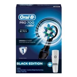Oral B Oral-B Pro 700 Electric Toothbrush - Midnight Black -3C Electronics Store oral b pro 700 electric toothbrush midnight black2