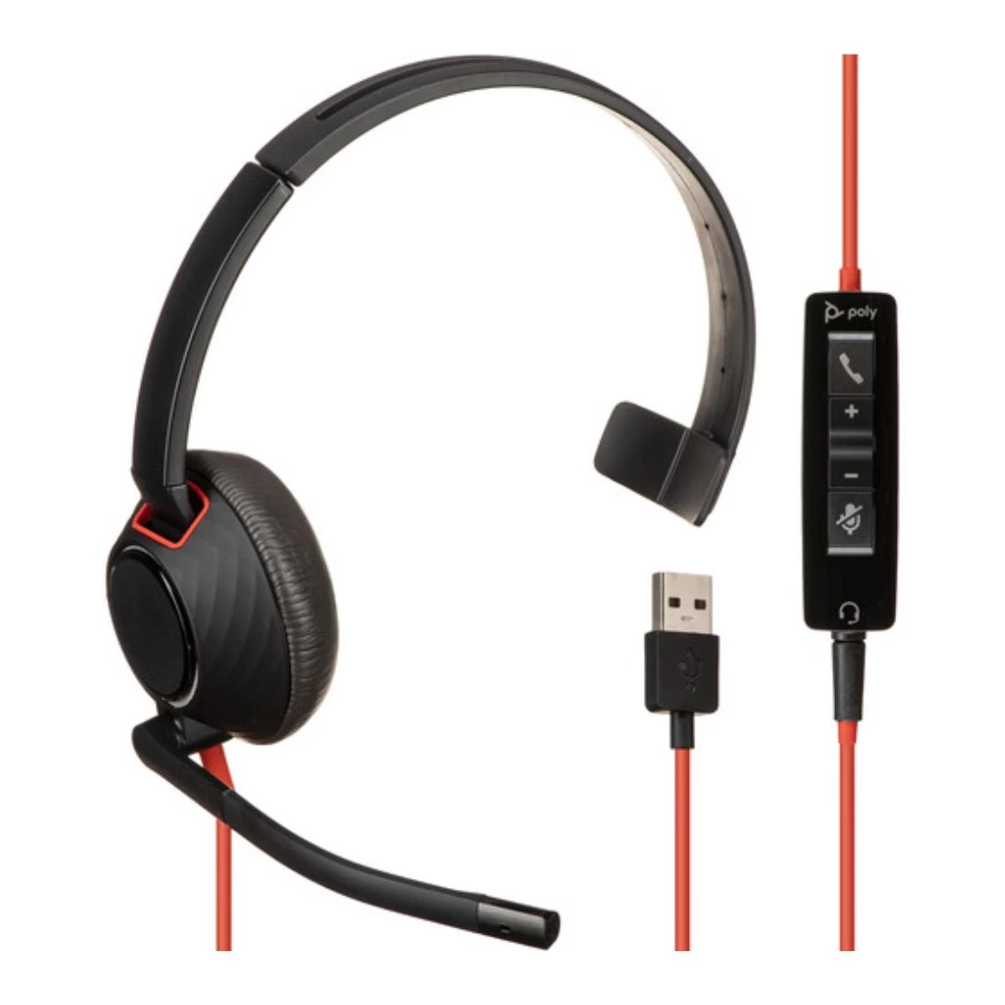 Poly (Plantronics) Blackwire C5210 Mono UC Headset (USB-A And 3.5mm) 4 Poly (Plantronics) Blackwire C5210 Mono UC Headset (USB-A And 3.5mm) - Image 2