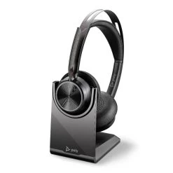 Poly Voyager Focus 2 UC Stereo Noise-Canceling On-Ear Headset (Standard, USB Type-A, Charging Stand) -3C Electronics Store poly voyager focus 2 2