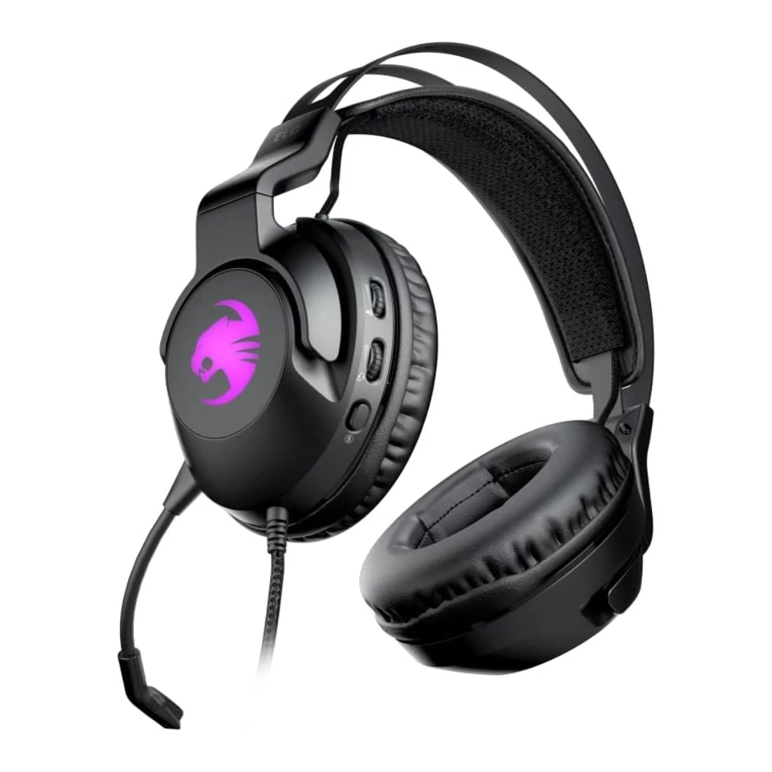 Roccat Elo 7.1 USB Surround Sound RGB Gaming Headset For PC - Black 4 Roccat Elo 7.1 USB Surround Sound RGB Gaming Headset For PC - Black - Image 2