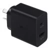 Samsung 35W Power Adapter Charger Duo DUAL Port PD 3.0 (USB-C + USB-A) - Black -3C Electronics Store samsung 35w duo travel adapter black 3