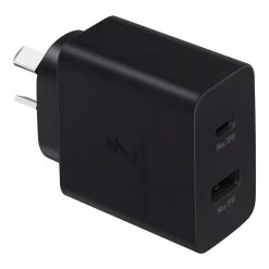 Samsung 35W Power Adapter Charger Duo DUAL Port PD 3.0 (USB-C + USB-A) - Black