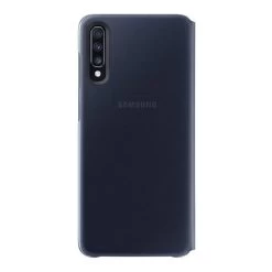 Samsung Galaxy A70 Wallet Cover - Black -3C Electronics Store samsung galaxy a70 wallet cover black back