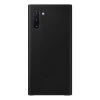 Samsung Galaxy Note 10 Leather Back Cover - Black