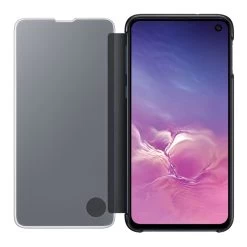 Samsung Galaxy S10e Clear View Cover - Black -3C Electronics Store samsung galaxy s10e clear view cover black open