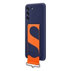 Samsung Galaxy S21 FE Silicone Cover With Strap EF-GG990TNEGWW - Navy -3C Electronics Store samsung galaxy s21 fe silicone cover with strap 2