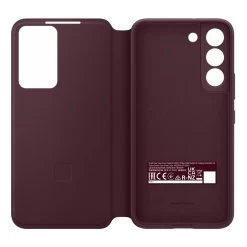 Samsung Galaxy S22+ Plus Smart Clear View Cover EF-ZS906CEEGWW - Burgundy 9 Samsung Galaxy S22+ Plus Smart Clear View Cover EF-ZS906CEEGWW - Burgundy -3C Electronics Store samsung galaxy s22 smart clear view cover red 1