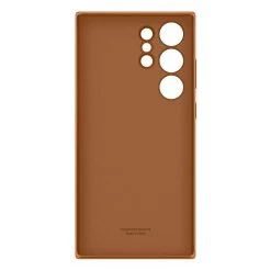 Samsung Galaxy S23 Ultra Leather Case EF-VS918LAEGWW - Camel -3C Electronics Store samsung leather cover for galaxy s23 ultra camel 2