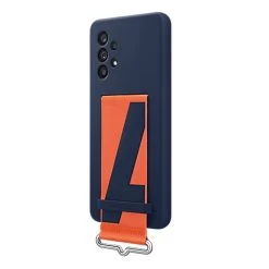 Samsung Galaxy A73 5G Silicone Cover With Strap EF-GA736TNEGWW - Navy -3C Electronics Store samsung silicone cover with strap case for galaxy a53 1 1