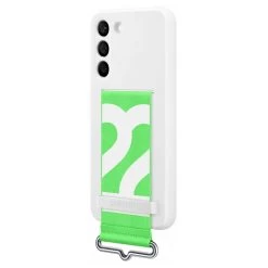 Samsung Galaxy S22 Silicone Cover With Strap EF-GS901TWEGWW - White -3C Electronics Store samsung silicone with strap cover for galaxy s22 2