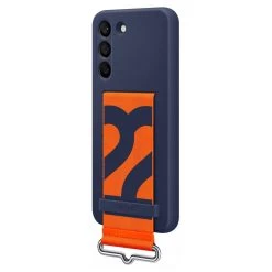 Samsung Galaxy S22+ Plus Silicone Cover W Strap EF-GS906TNEGWW - Navy -3C Electronics Store samsung silicone with strap cover for galaxy s22 navy 2 1