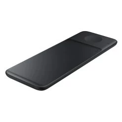 Samsung Wireless Charger Trio Charger Pad EP-P6300TBEGAU - Black -3C Electronics Store samsung wireless charger trio charger pad black front side