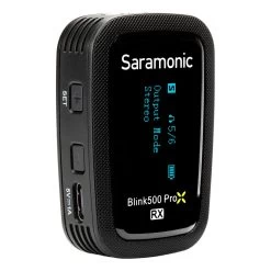 Saramonic Blink 500 ProX RX Dual-Channel Camera-Mount Digital Wireless Receiver (2.4 GHz) -3C Electronics Store saramonic blink 500 prox rx dual channel camera mount digital wireless receiver 2