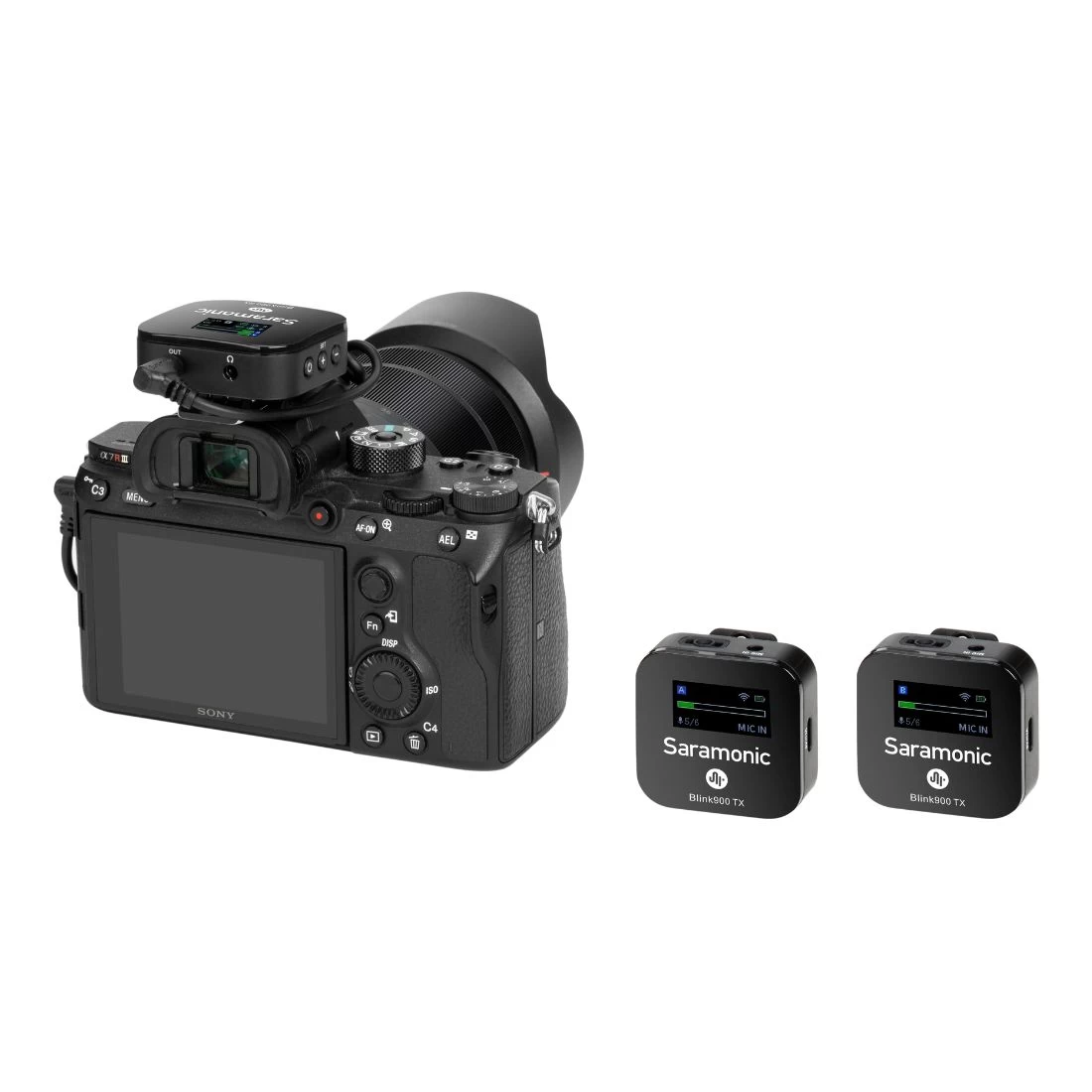 Saramonic Blink900 B2 Digital Camera-Mount Wireless Omni Lavalier Microphone System 5 Saramonic Blink900 B2 Digital Camera-Mount Wireless Omni Lavalier Microphone System - Image 3