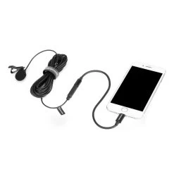 Saramonic LavMicro U1B Omnidirectional Lavalier Microphone With Lightning Connector For IOS Devices (6m) -3C Electronics Store saramonic clip on microphone with lighting connectorb 1