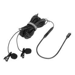 Saramonic LavMicro U1C Dual Omnidirectional Lavalier Microphone With Lightning Connector For IOS Devices (6m) -3C Electronics Store saramonic clip on microphone with lighting connectorc 3
