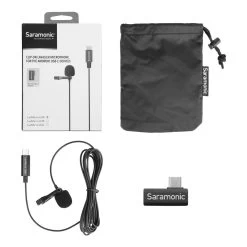 Saramonic LavMicro U3A Omnidirectional Clip-on Lavalier Microphone With USB Type-C Connector -3C Electronics Store saramonic clip on microphone with usb type c connector 1