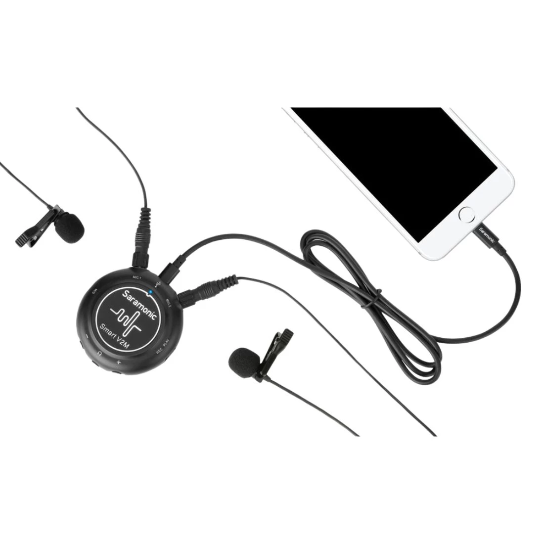 Saramonic SmartV2M Portable Audio Interface With Two Omnidirectional Lavalier Microphones 9 Saramonic SmartV2M Portable Audio Interface With Two Omnidirectional Lavalier Microphones - Image 7