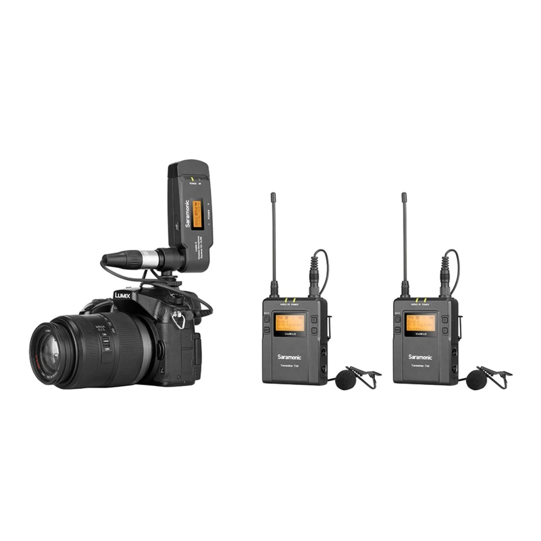Saramonic UWMIC9AU Kit8 (RX-XLR9+TX9+TX9) UHF Wireless Microphone System 4 Saramonic UWMIC9AU Kit8 (RX-XLR9+TX9+TX9) UHF Wireless Microphone System - Image 2