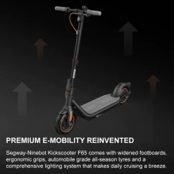 Segway Ninebot KickScooter F65 - Black -3C Electronics Store segway ninebot kickscooter f65 2