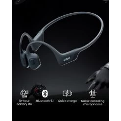 Shokz OpenRun Pro Premium Bone Conduction Open Ear Bluetooth Headphones - Black 10 Shokz OpenRun Pro Premium Bone Conduction Open Ear Bluetooth Headphones - Black -3C Electronics Store shokz openrun aeropex pro wireless bluetooth headphones black 2