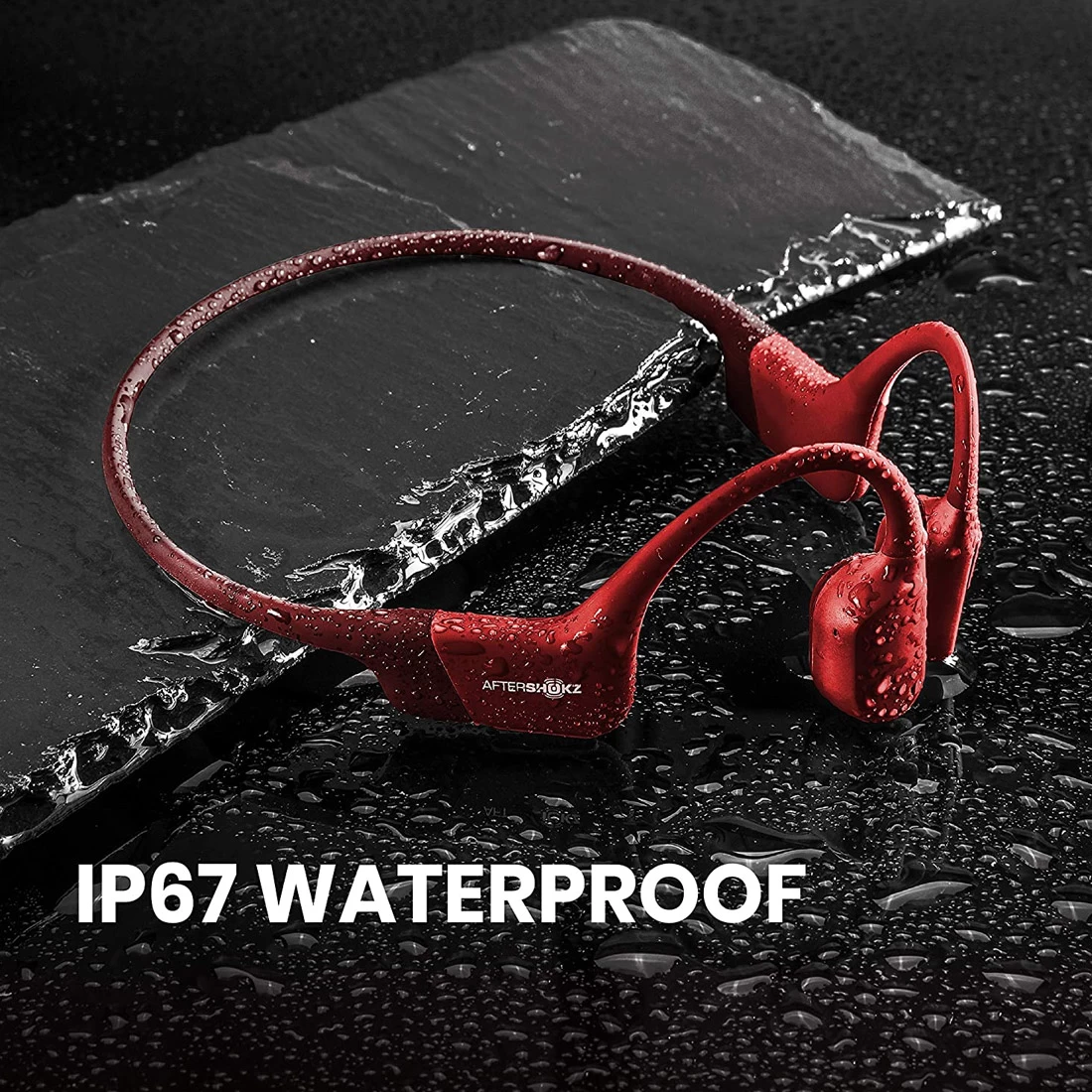 Shokz OpenRun Wireless Open-Ear Sport Headphones - Red 4 Shokz OpenRun Wireless Open-Ear Sport Headphones - Red - Image 2