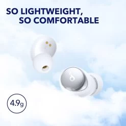 Soundcore Space A40 Active Noise Cancelling Wireless Earbuds - White -3C Electronics Store soundcore adaptive cancelling wht 1