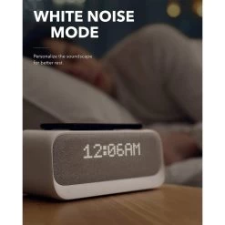 Soundcore Wakey Bluetooth Speaker With Alarm Clock - White -3C Electronics Store soundcore bluetooth speakers wireless charging 1