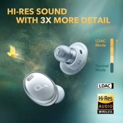 Soundcore Liberty 3 Pro True Wireless Noise-Cancelling Earbuds - Grey -3C Electronics Store soundcore cancelling wireless playtime grey 2