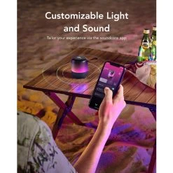 Soundcore Glow Mini Portable Speaker 360° Dynamic Sound Customizable Light Show - Black -3C Electronics Store soundcore glow mini portable speaker 360 dynamic sound customizable light show black 1