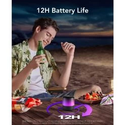 Soundcore Glow Mini Portable Speaker 360° Dynamic Sound Customizable Light Show - Black -3C Electronics Store soundcore glow mini portable speaker 360 dynamic sound customizable light show black 3