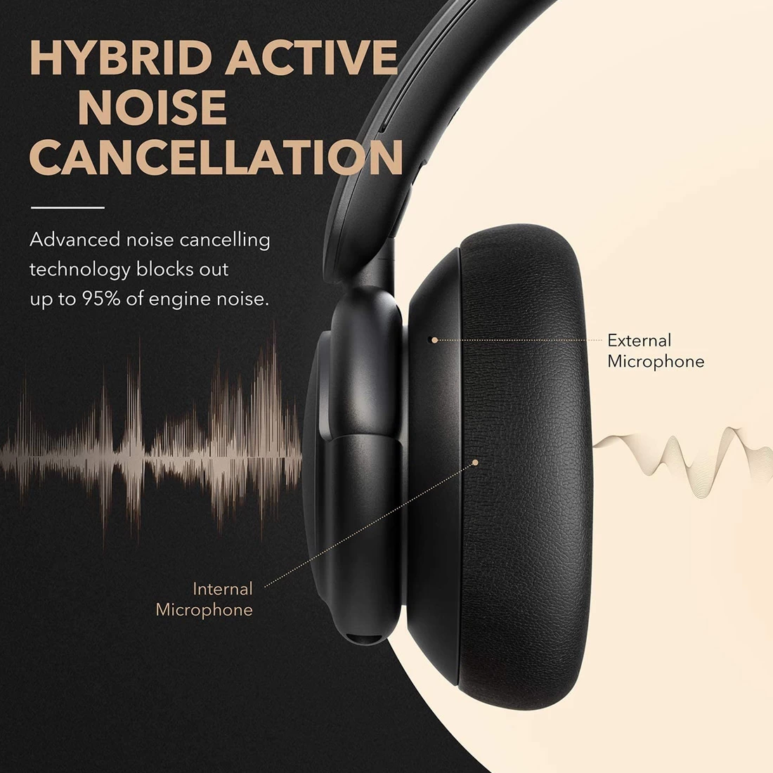 Soundcore Life Q30 Hybrid Active Noise Cancelling Headphones - Black 4 Soundcore Life Q30 Hybrid Active Noise Cancelling Headphones - Black - Image 2