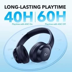 Soundcore Q20i Hybrid Active Noise Cancelling Headphones - Blue -3C Electronics Store soundcore space q20i 4
