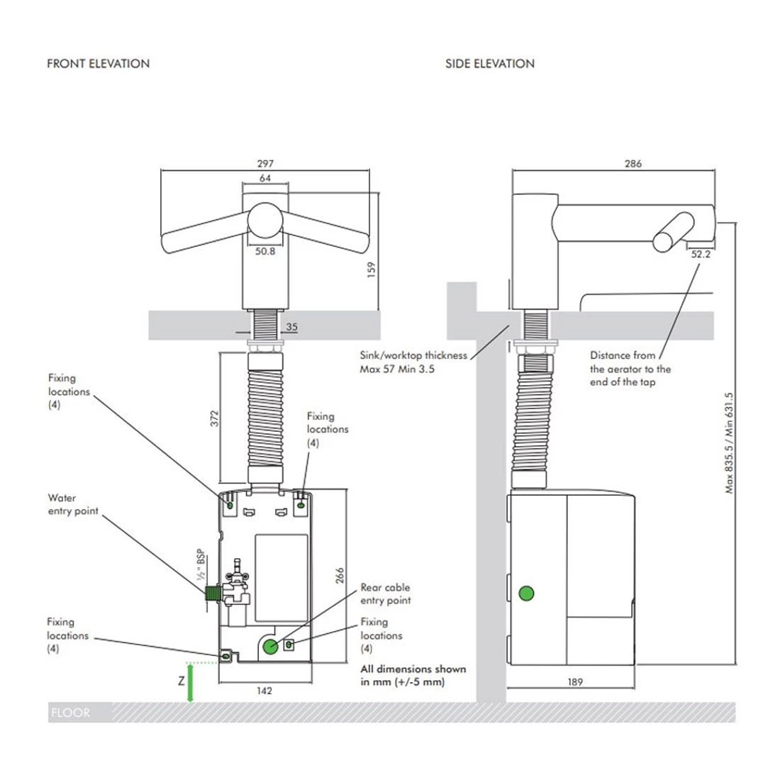 Dyson Airblade Wash+Dry Tap Short Hand Dryer AB09 - Stainless Steel 6 Dyson Airblade Wash+Dry Tap Short Hand Dryer AB09 - Stainless Steel - Image 4