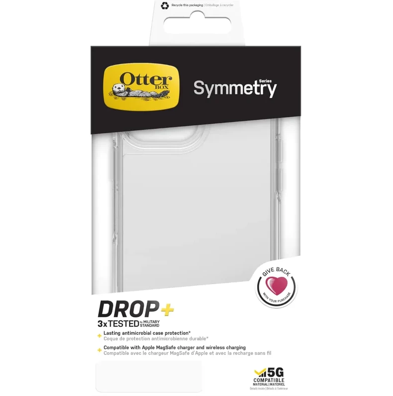 Otterbox Symmetry Antimicrobial Case For IPhone 13 Pro Max - Clear 3 Otterbox Symmetry Antimicrobial Case For IPhone 13 Pro Max - Clear