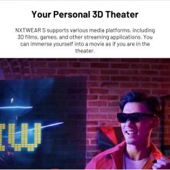 TCL RayNeo NXTWEAR S XR Smart Glasses - Black -3C Electronics Store tcl nxtwear s xr glaess 3