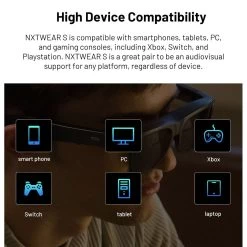 TCL RayNeo NXTWEAR S XR Smart Glasses - Black -3C Electronics Store tcl nxtwear s xr glaess 4