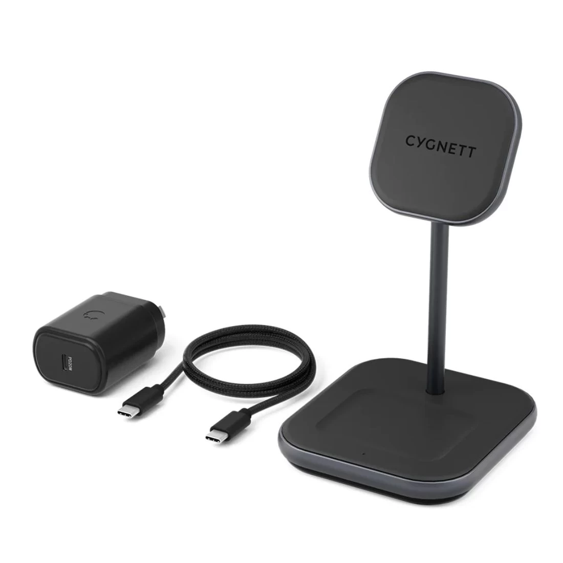 Cygnett MagDesk 2-in-1 Magnetic Wireless Charger CY3769ACOCP - Black 5 Cygnett MagDesk 2-in-1 Magnetic Wireless Charger CY3769ACOCP - Black - Image 3
